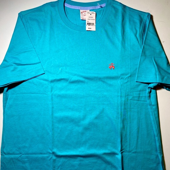 Man’s classic fits all cotton solid T-Shirt color muted teal /Coror - Picture 2 of 8